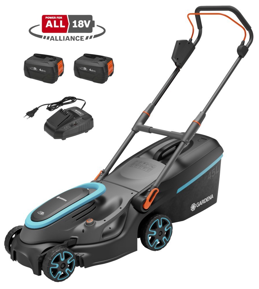 Gardena Akku-Rasenmäher PowerMax 37/36V P4A Ready-To-Use Set Produktbild img1 L