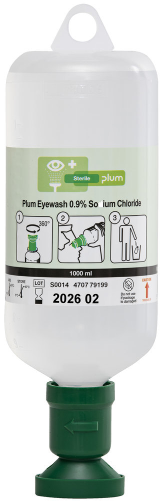 Plum Eyewash 0,9 % sodium chloride  1000 ml Produktbild img1 L