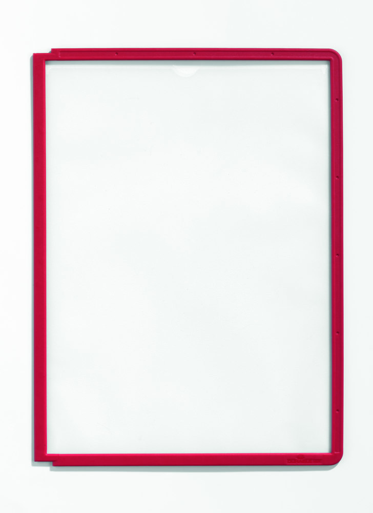 Durable Sichttafeln rot Pckg. a 5 Stück VARIO Produktbild img3 L
