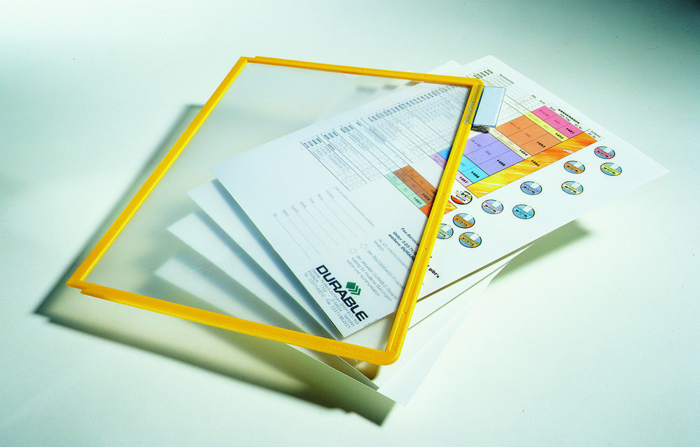 Durable Sichttafeln gelb, Pckg. a 5 Stück Produktbild img3 L