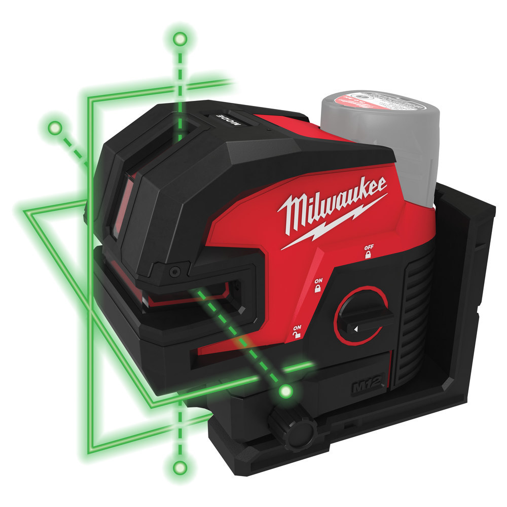 Milwaukee Kreuzlinienlaser M12 CLL4P-0C ohne Akku ohne Ladegerät Koffer Produktbild img7 L