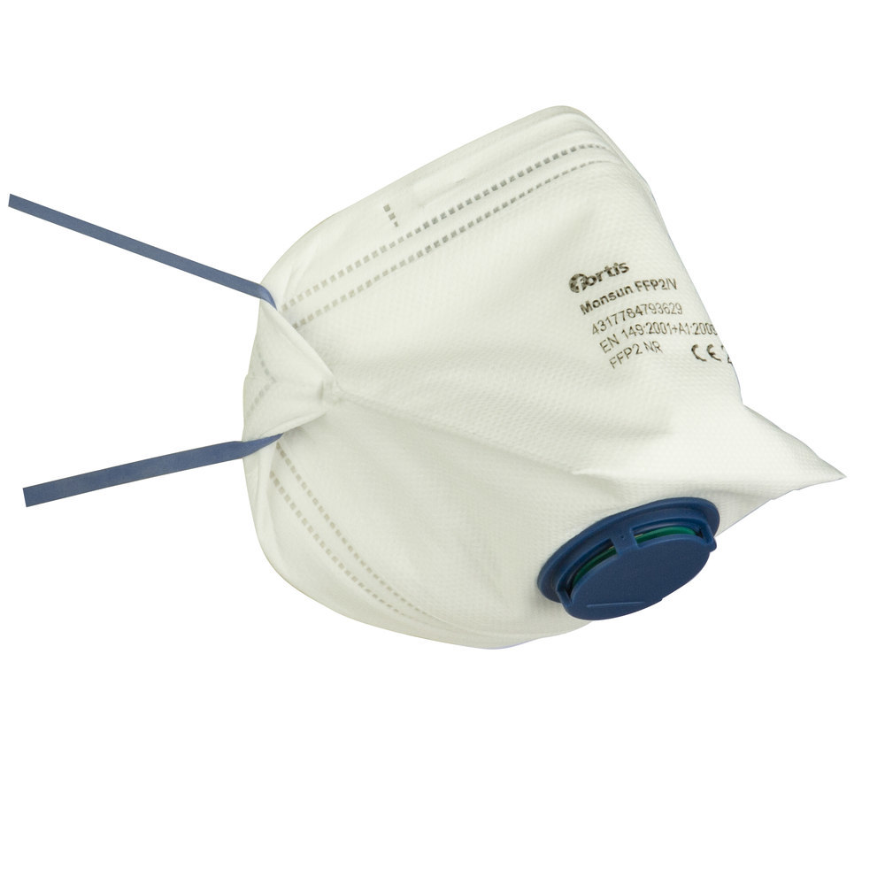 fortis Atemschutzmaske Monsun FFP2 V, Box = 10 Stück Produktbild img1 L