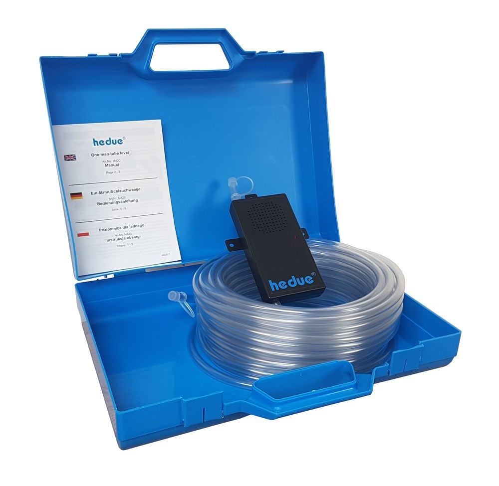 Hedue Schlauchwasserwaage Digital 20m im Kunststoffkoffer Produktbild img1 L