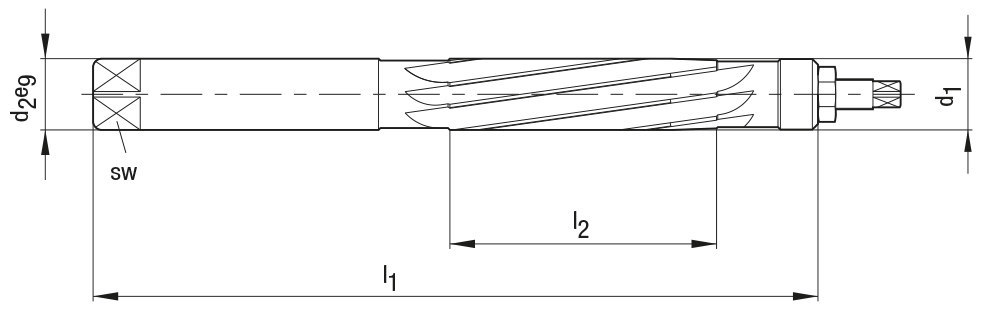 BECK Nachstellbare Handreibahle aus HSS Produktbild img3 L