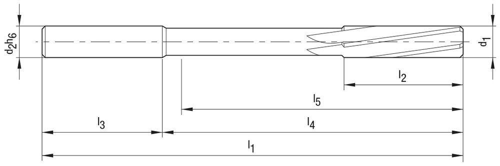 BECK NC-Reibahle aus HSS-E, Standardausführung Produktbild img3 L