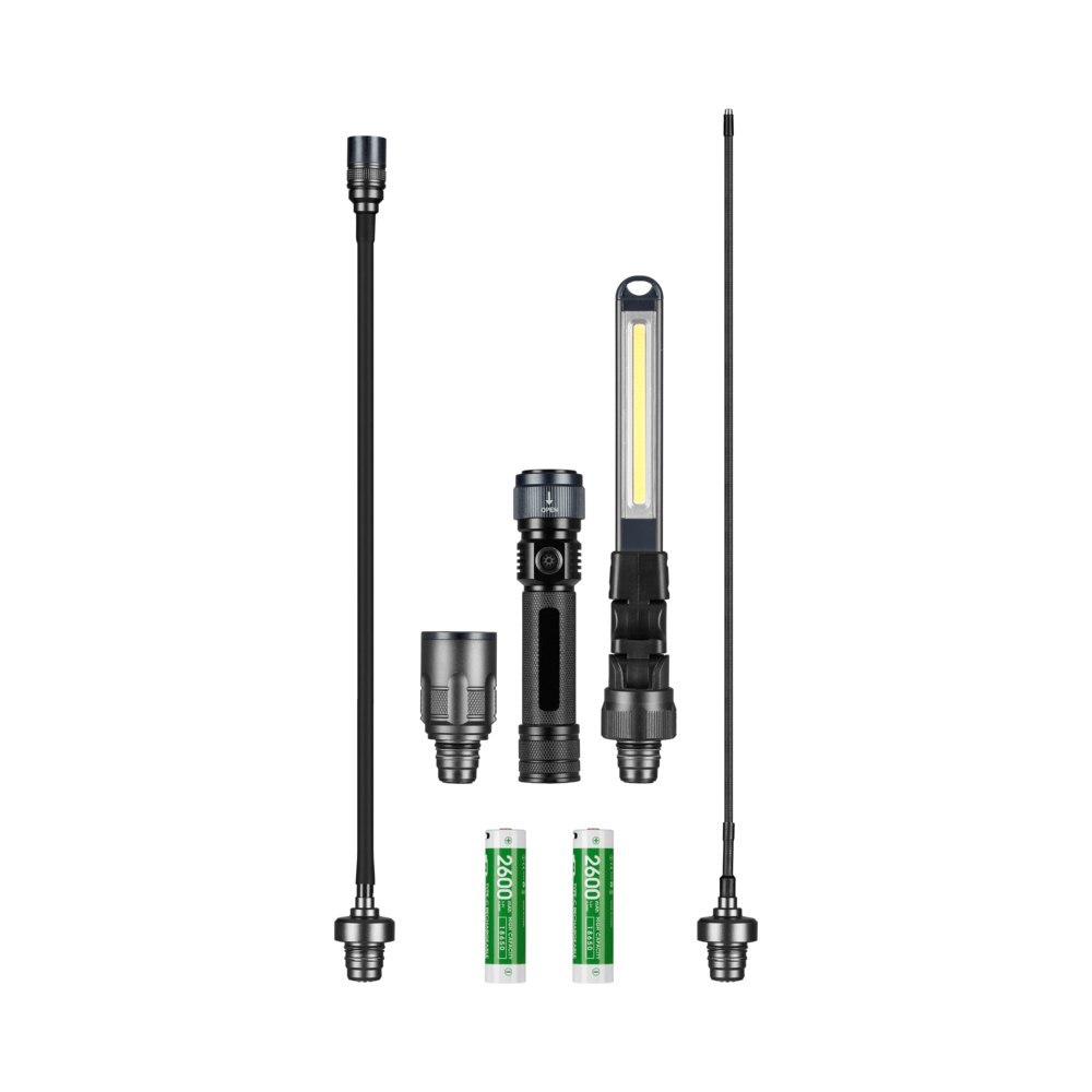 LENA LIGHTING Arbeitslampen Satz mit 2 Akkus Multi Light LED mit verschiedene Adapter 2 x Akku Produktbild img2 L