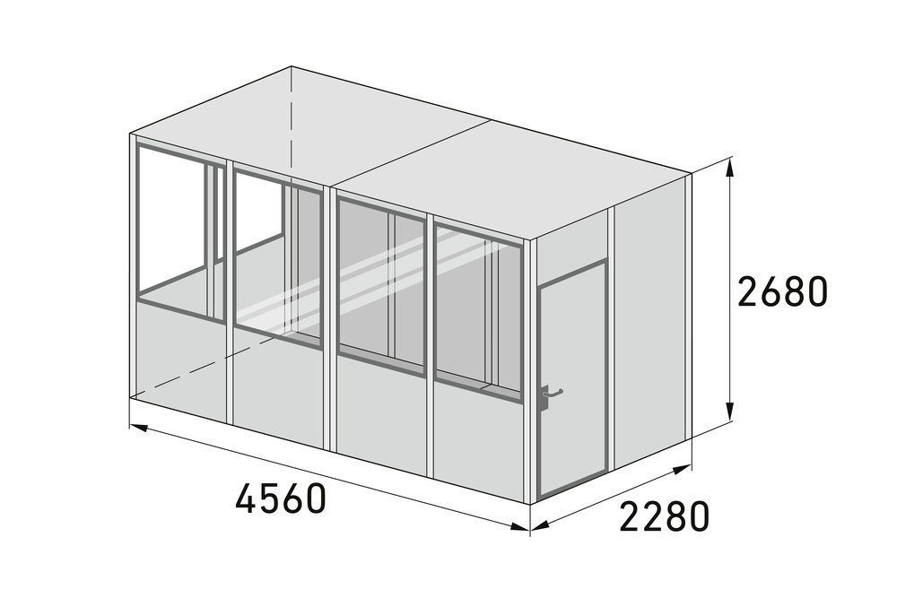WSM QUALITÄT IN METALL Mobiles Raumsystem MultiRoom Basic Produktbild img8 L