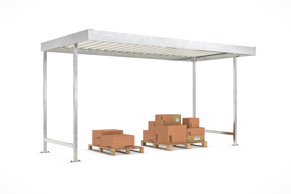 WSM QUALITÄT IN METALL Überdachung Leipzig L14 4300x2200x2350,R Produktbild img1 L