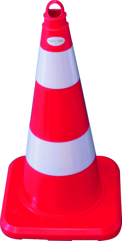 TEMKA Leitkegel reflektierend 500mm TPE rot Produktbild img1 L