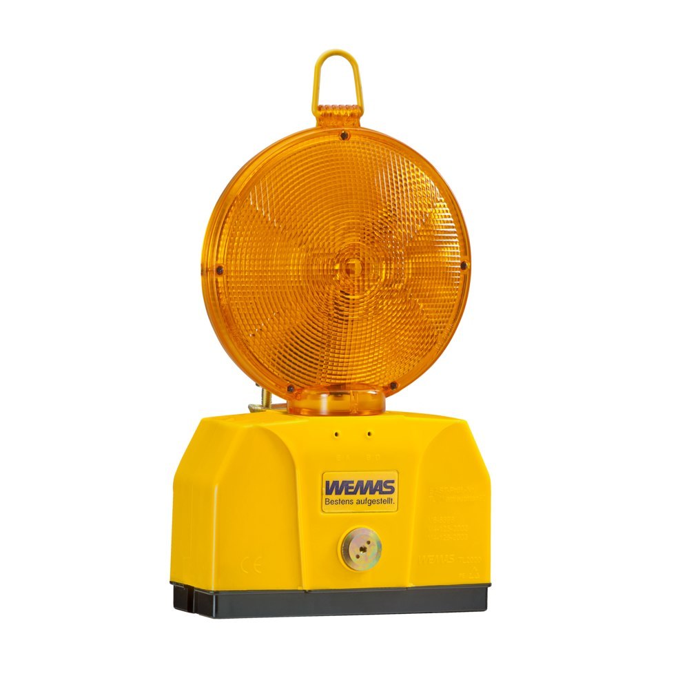 WEMAS TL-Warnleuchte 2000/180 gelb 2, Ge häuse gelb mit Halter Produktbild img1 L