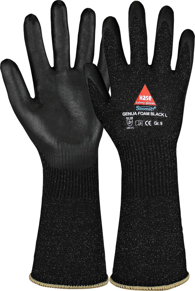 Hase Safety Gloves Handschuh GENUA FOAM BLACK LONG 508510 Produktbild img1 L