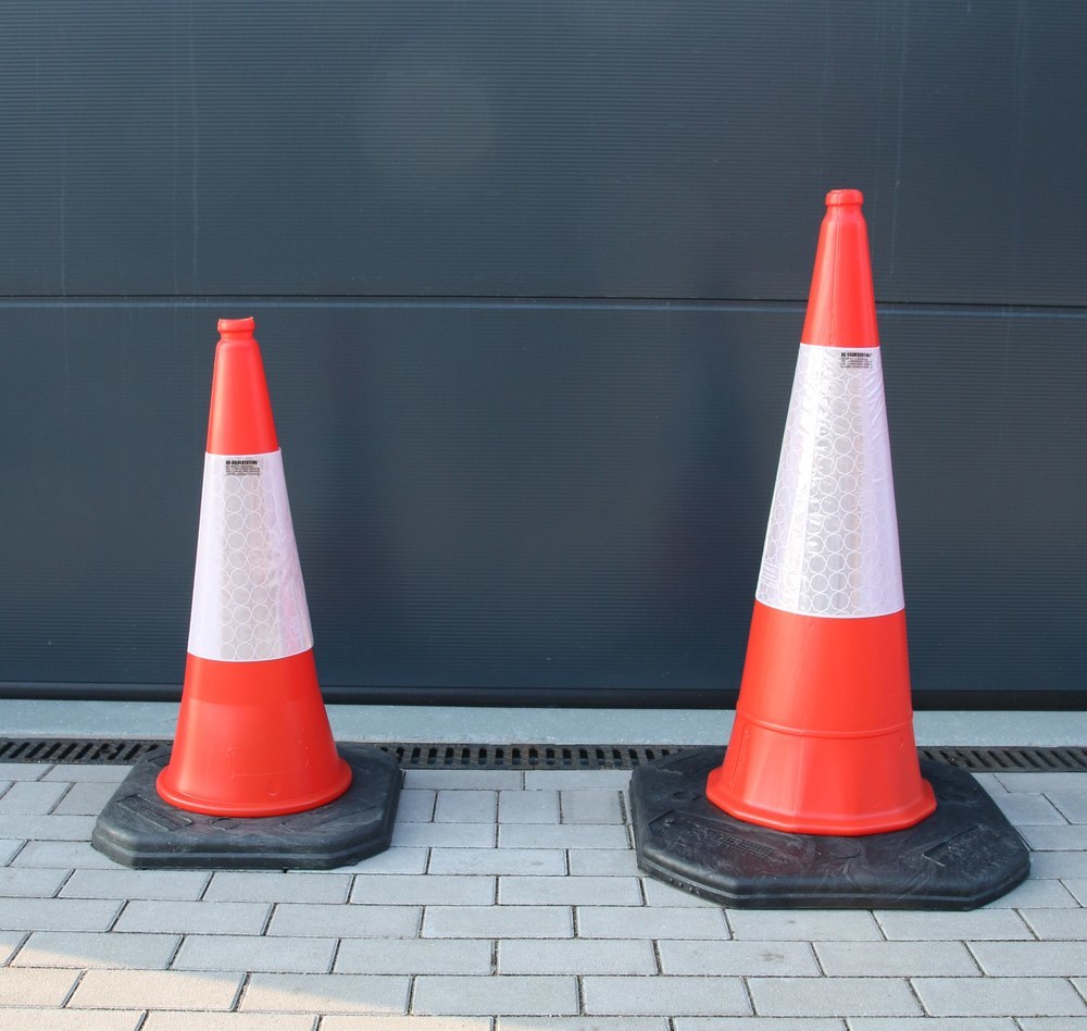 RS-GUIDESYSTEMS Leitkegel 750mm, Kunststorange mit Reflektorman. Produktbild img2 L