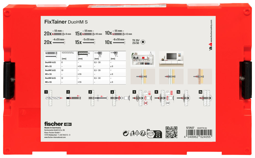 fischer Hohlraumdübel (Metall) FixTainer DuoHM TX, Ø 8 mm Produktbild img2 L