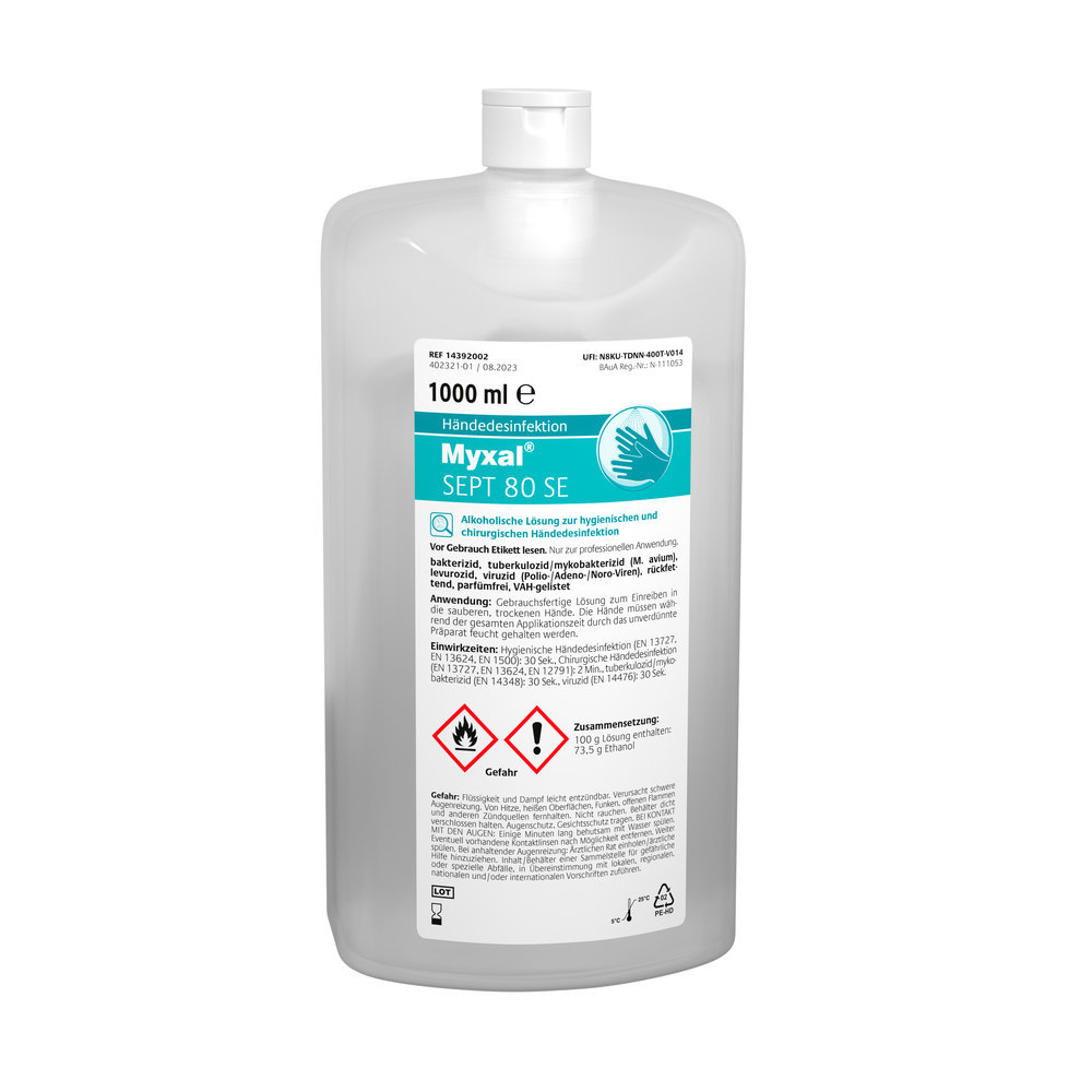 MYXAL SEPT 80 SE Handdesinfektion 1L Hartflache Produktbild img1 L