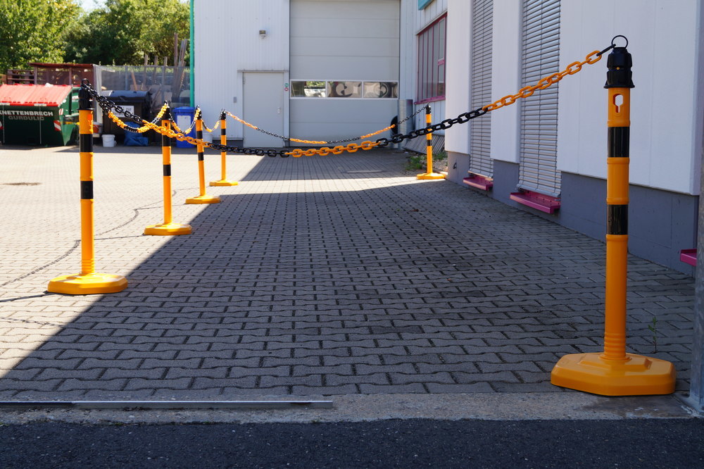 TEMKA Kettenpfosten - Set, g/s 6 Pfosten + 5x3m Kette Produktbild img8 L