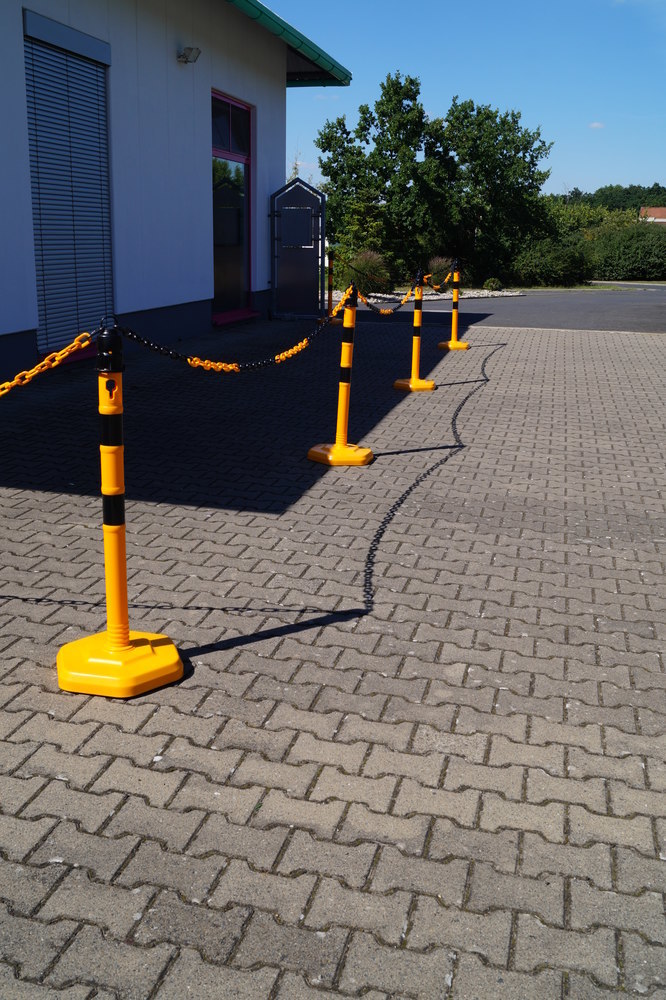 TEMKA Kettenpfosten - Set, g/s 6 Pfosten + 5x3m Kette Produktbild img9 L