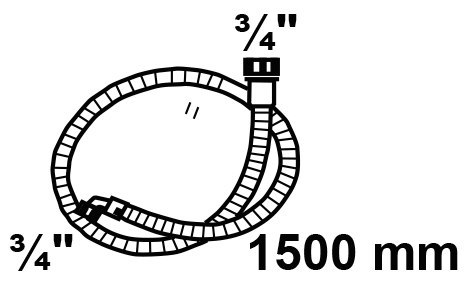 KIRCHHOFF WAS Zulaufschlauch Produktbild img2 L
