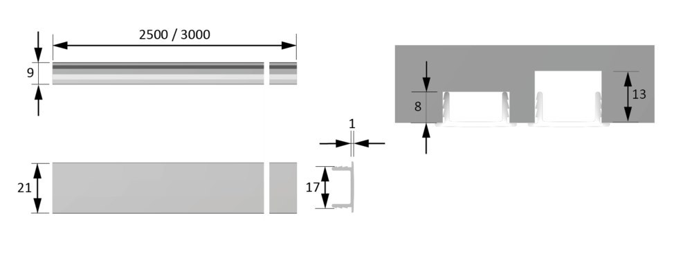 HALEMEIER Einbauprofil ChannelLine F Produktbild img5 L