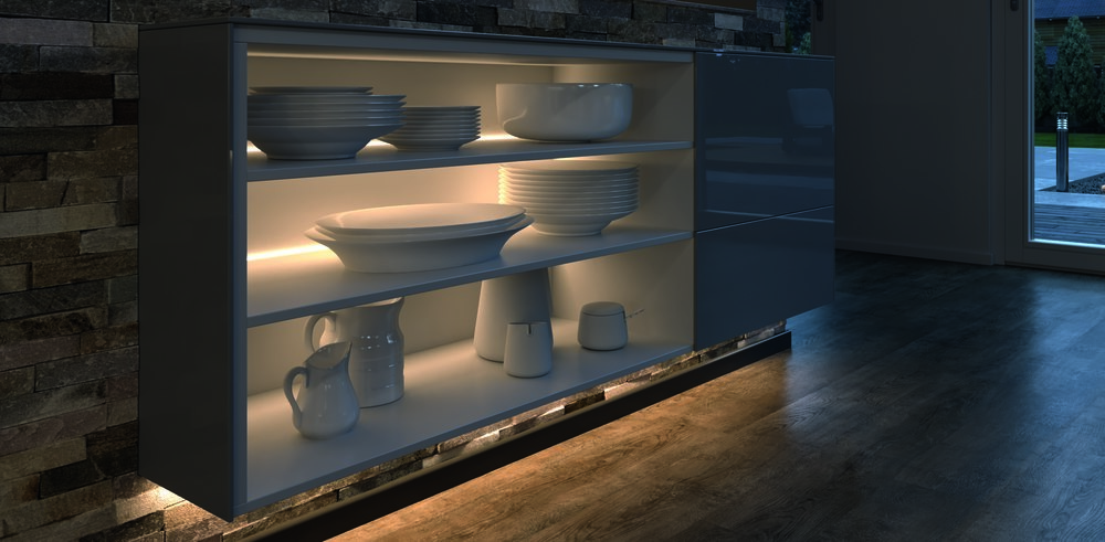 Halemeier Möbelböden-Einbauprofil,L 2500mm, ChannelLine J, silberfarbig, Abd. opal Produktbild img3 L