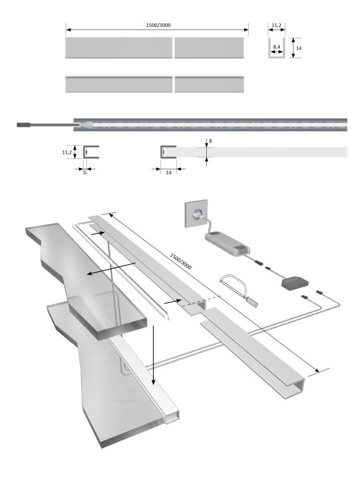 HALEMEIER Einbauprofil GlasLine Produktbild img5 L