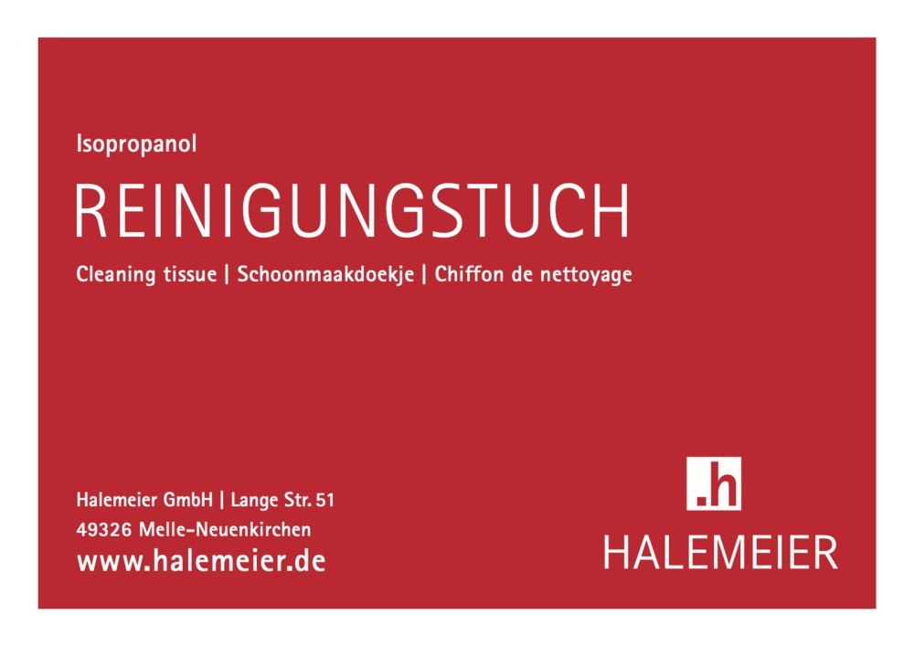 HALEMEIER Reinigungstuch, Isopropanol Produktbild img1 L