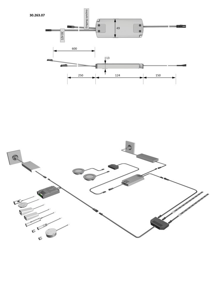 Halemeier LED Dimmer-Repeater, 12V/36W Produktbild img5 L