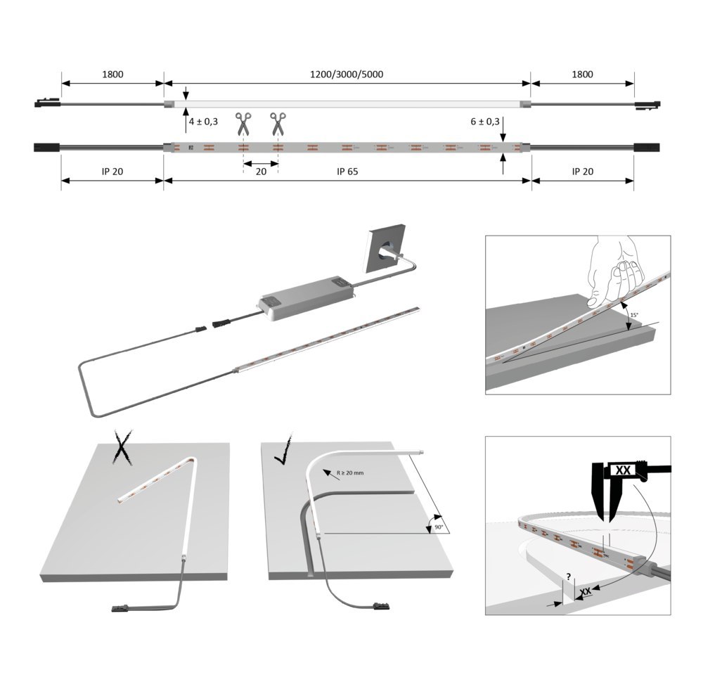 HALEMEIER LED-Anbauleuchte Versa Fix Produktbild img7 L