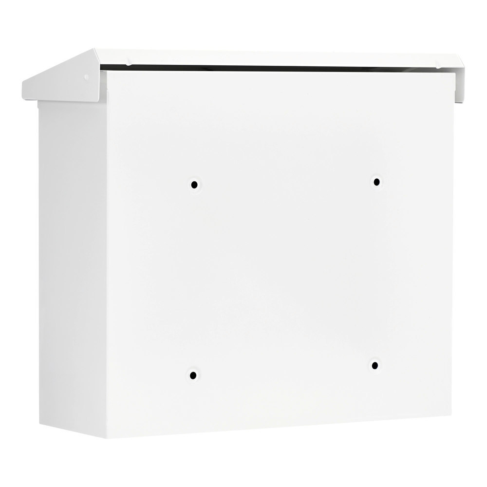 BURG WÄCHTER GA-Briefkasten, Comfort 913 W, Stahl, abschließbar, weiß verzinkt Produktbild img4 L