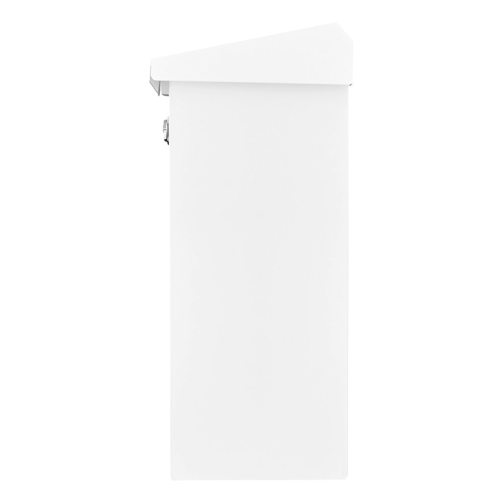 BURG WÄCHTER GA-Briefkasten, Comfort 913 W, Stahl, abschließbar, weiß verzinkt Produktbild img6 L