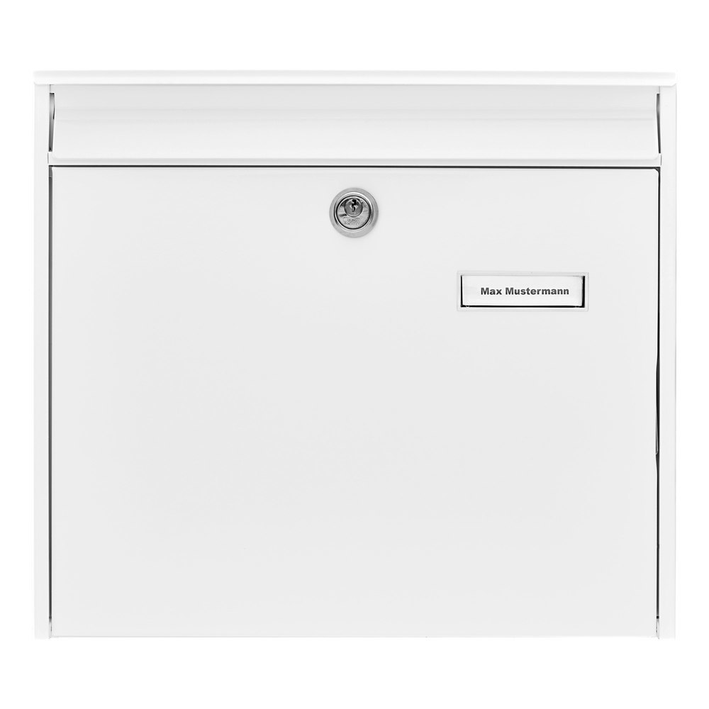 BURG WÄCHTER GA-Briefkasten, Potsdam 877 W, Stahl, abschließbar, weiß beschichtet Produktbild img1 L