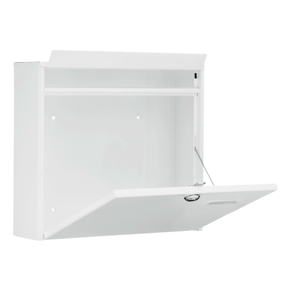 BURG WÄCHTER GA-Briefkasten, Potsdam 877 W, Stahl, abschließbar, weiß beschichtet Produktbild img3 L