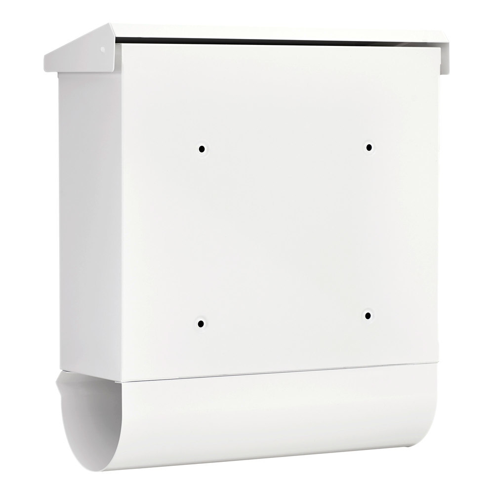 BURG WÄCHTER GA-Briefkasten, Comfort-Set 91300 W, Stahl, abschließbar, weiß pulverbeschichtet Produktbild img5 L