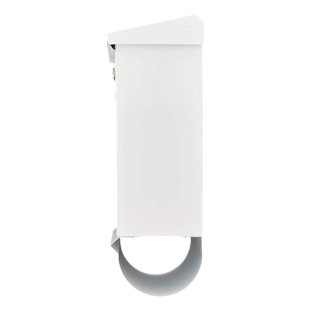 BURG WÄCHTER GA-Briefkasten, Comfort-Set 91300 W, Stahl, abschließbar, weiß pulverbeschichtet Produktbild img7 L