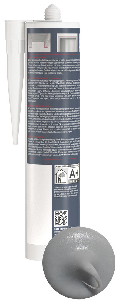 fischer Acryldichtstoff DA GR Farbe:grau,310 ml Produktbild img2 L