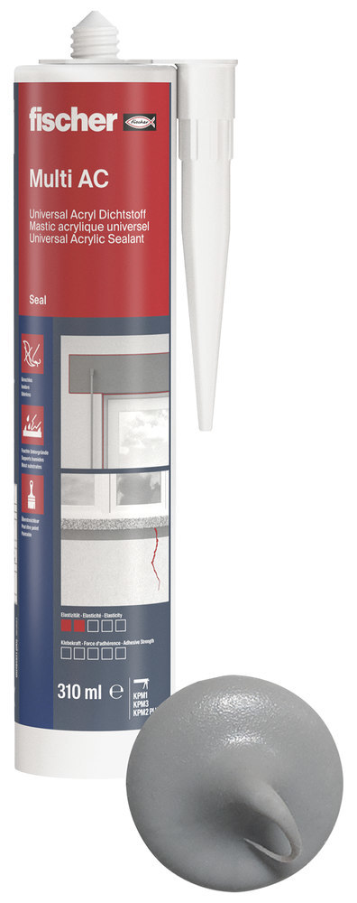 fischer Acryldichtstoff DA GR Farbe:grau,310 ml Produktbild img1 L