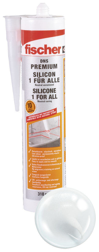 fischer Natursteinsilicon DNS transp. transparent,310 ml Produktbild img1 L