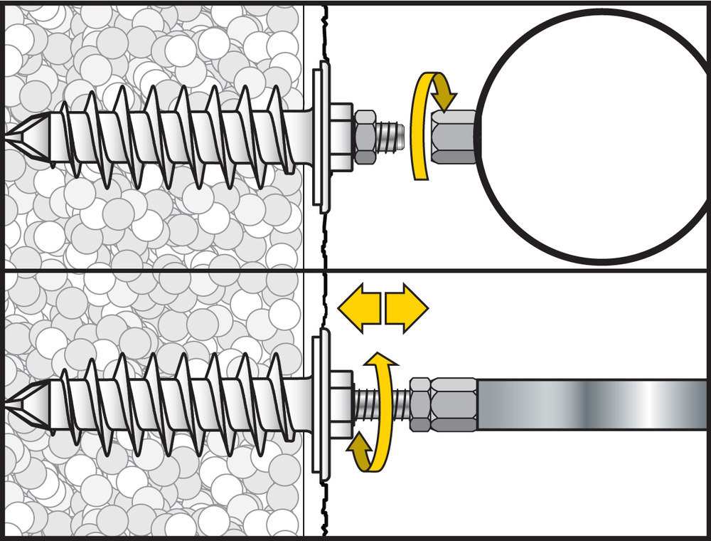 APOLO CELO Isolationsdübel IPL 95DS inkl. M8 Gewindestift Produktbild img5 L