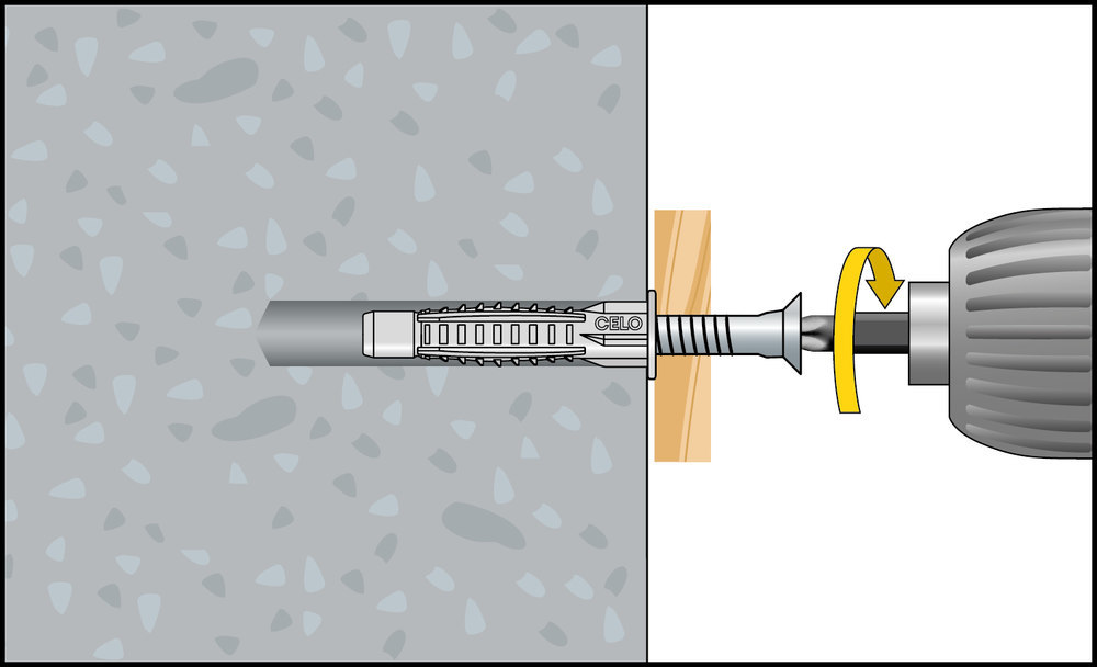 APOLO Mehrzweckdübel mit Kragen MZK 6 Produktbild img5 L