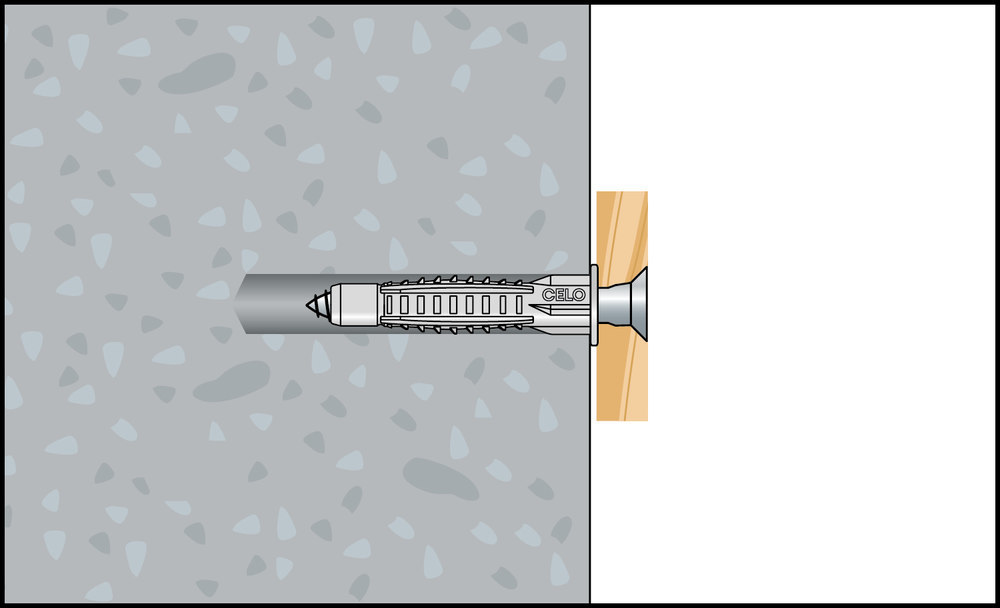 APOLO Mehrzweckdübel mit Kragen MZK 6 Produktbild img6 L