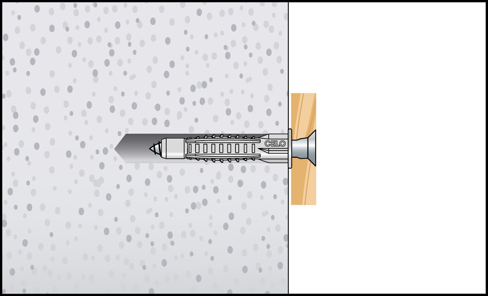 APOLO Mehrzweckdübel mit Kragen MZK 6 Produktbild img8 L
