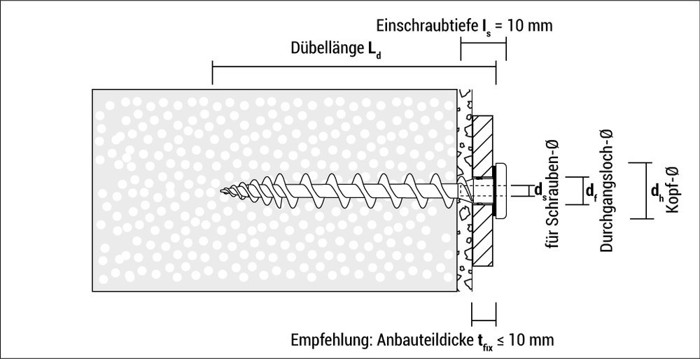APOLO CELO Isolierplattenschraube IPS 80 Anthrazit Produktbild img14 L