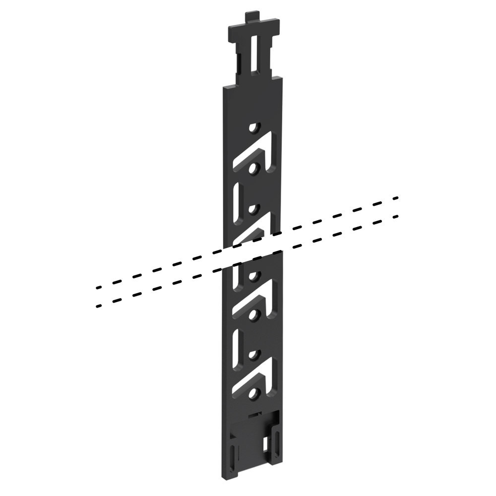 Hettich Stahlschubk.-Verriegelungsstange, Stop Control 75547 , 7,5 HE,Kunststoff,schwarz Produktbild img1 L