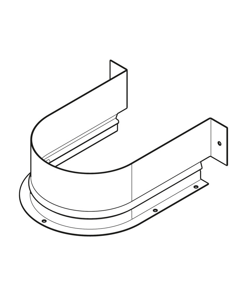 HETTICH Metallumrandung für Siphonausschnitt rund ArciTech/AvanTech YOU, Stahl Produktbild img2 L