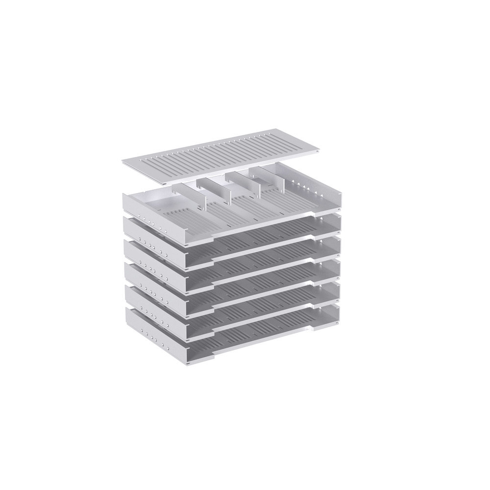 Hettich Stahlschubk.-Formularablage, mit Trennstegen, Systema Top 2000 20576, KF aluopt. Produktbild img1 L