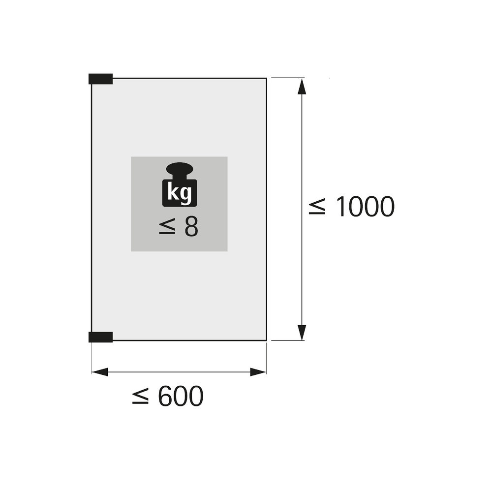 Hettich Möbel-Glastürscharnier, ET 5160, 30866, 170°, Zinkdruckguss matt vernickelt Produktbild img3 L