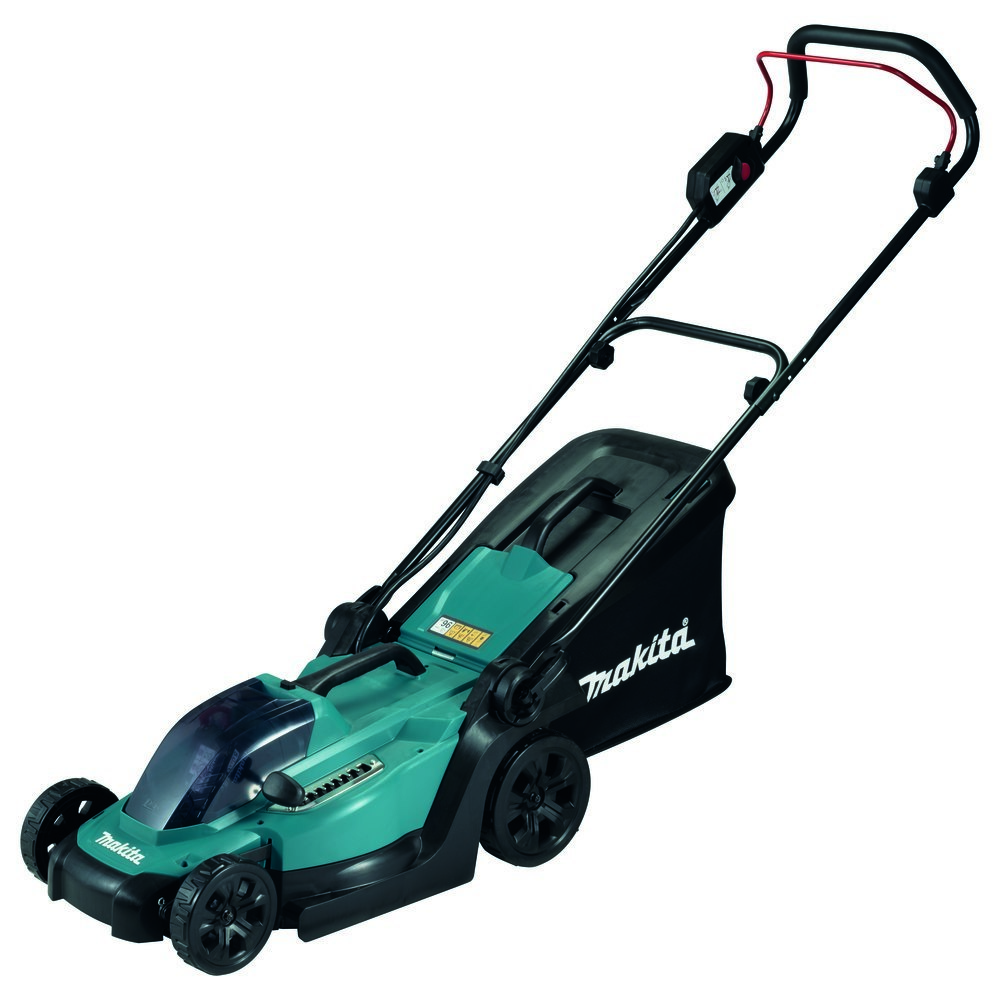 Makita Ein geräuscharmer 18 V Akku-Rasenmäher mit Kunststoffdeck, d 18V • 33 cm • 30 l Produktbild img1 L