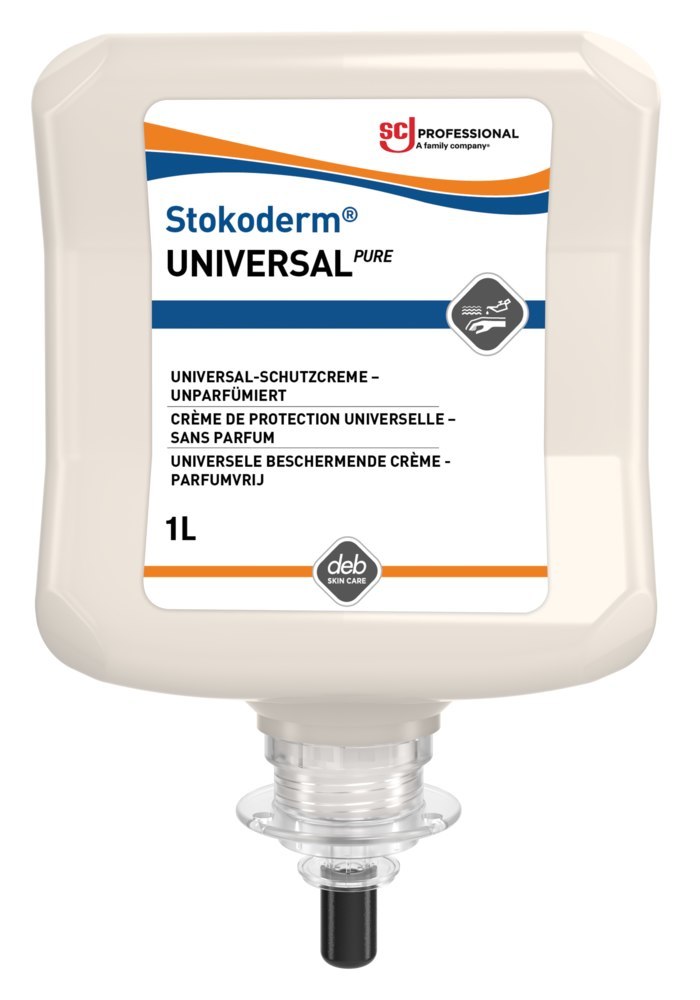 Stokoderm UNIVERSAL PURE Hautschutzcreme univers 1 l Kartusche Produktbild img1 L