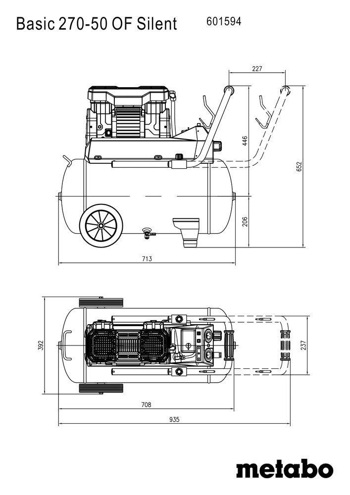 METABO Kompressor Basic 270-50 OF Silent Produktbild img7 L