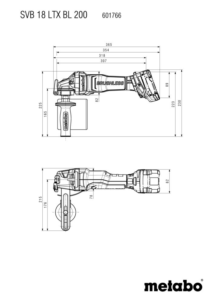 metabo Akku-Satiniermaschi. solo SVB 18 LTX BL 200 ohne Akku ohne Ladegerät Produktbild img5 L