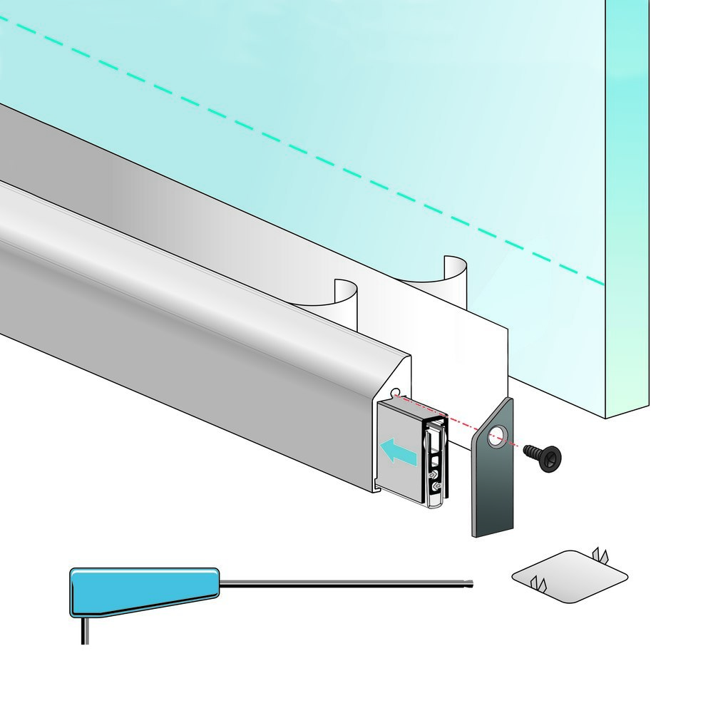 PLANET Türdichtung KG-SM-Set schmal FH,959mm,F1/Silikon grau Produktbild img10 L